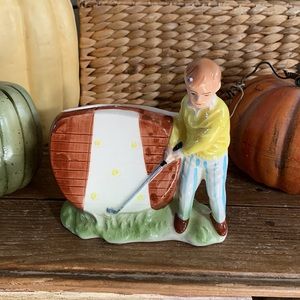 Golf Planter vintage euc no chips that I see